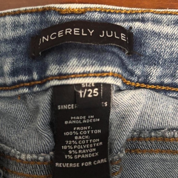 Sincerely Jules Light Blue Distressed Boyfriend Jeans - Picture 2 of 3